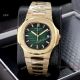 Copy Patek Philippe Nautilus Frosted Gold Watch with Luminous Dial Markers (6)_th.jpg